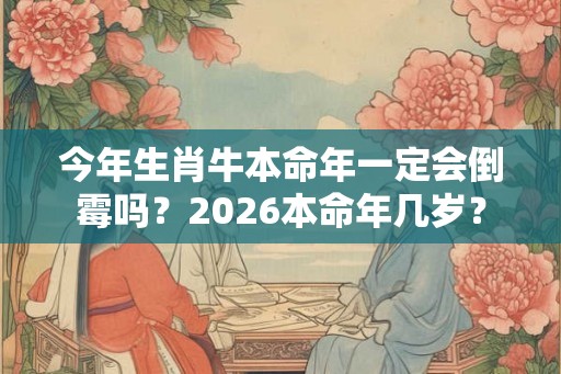 今年生肖牛本命年一定会倒霉吗？2026本命年几岁？
