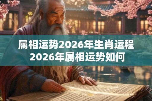 属相运势2026年生肖运程 2026年属相运势如何