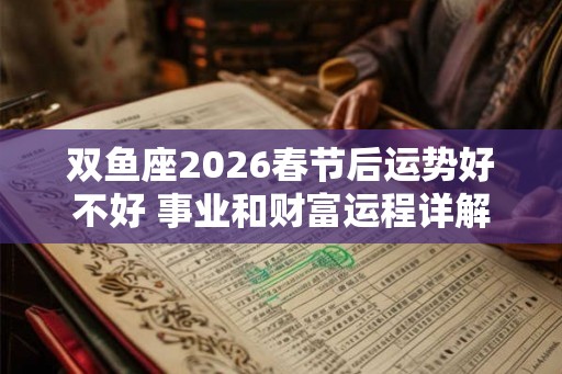 双鱼座2026春节后运势好不好 事业和财富运程详解