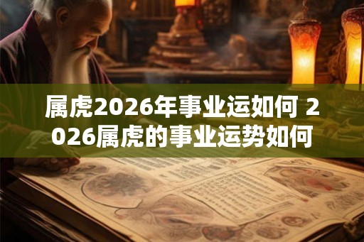属虎2026年事业运如何 2026属虎的事业运势如何