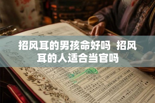 招风耳的男孩命好吗 招风耳的人适合当官吗 招风耳的男孩命好吗 招风耳的人适合当官吗