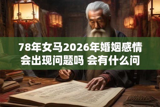 78年女马2026年婚姻感情会出现问题吗 会有什么问题