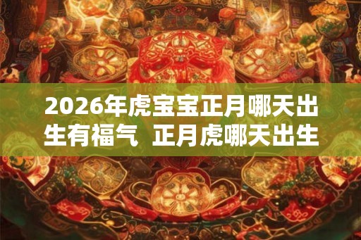 2026年虎宝宝正月哪天出生有福气  正月虎哪天出生好