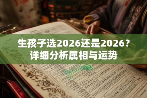 生孩子选2026还是2026？详细分析属相与运势