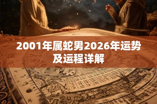 2001年属蛇男2026年运势及运程详解