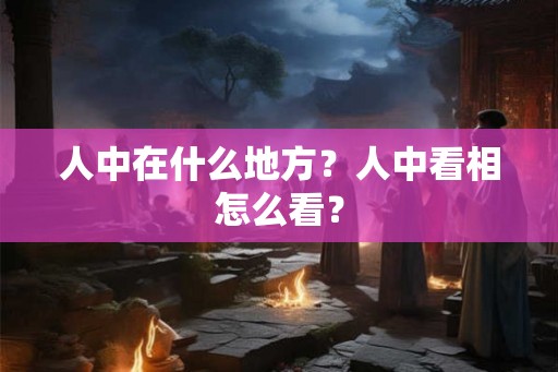 人中在什么地方？人中看相怎么看？