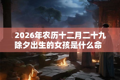 2026年农历十二月二十九除夕出生的女孩是什么命  名字推荐