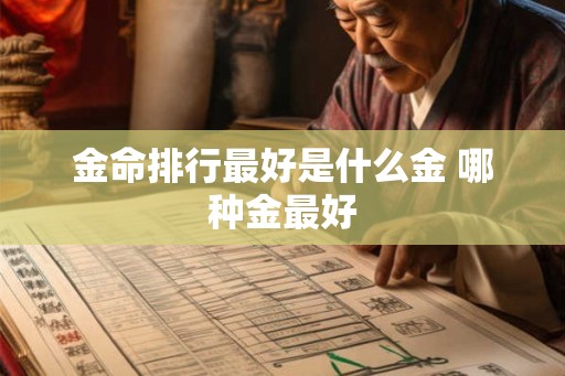 金命排行最好是什么金 哪种金最好