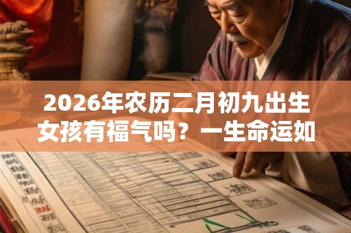 2026年农历二月初九出生女孩有福气吗？一生命运如何？