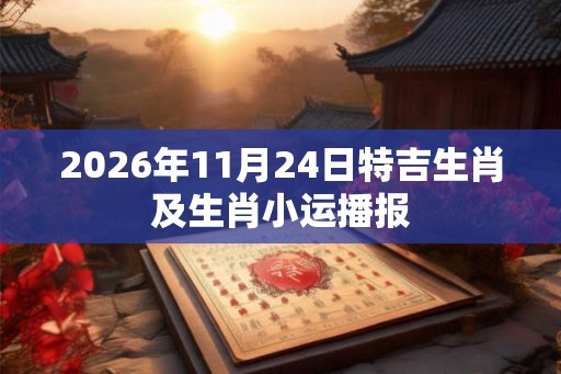 2026年11月24日特吉生肖及生肖小运播报