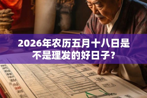 2026年农历五月十八日是不是理发的好日子？