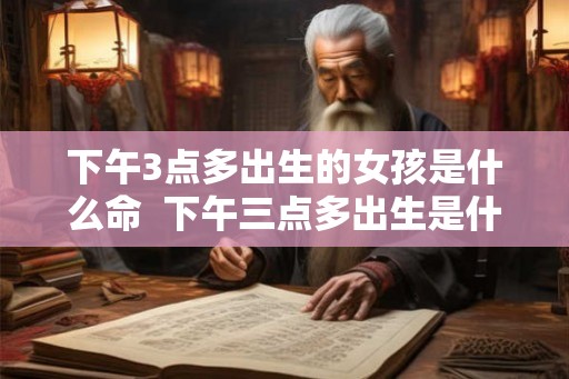 下午3点多出生的女孩是什么命  下午三点多出生是什么命