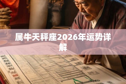 属牛天秤座2026年运势详解