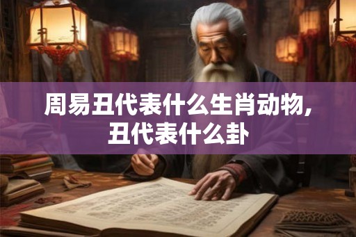 周易丑代表什么生肖动物,丑代表什么卦