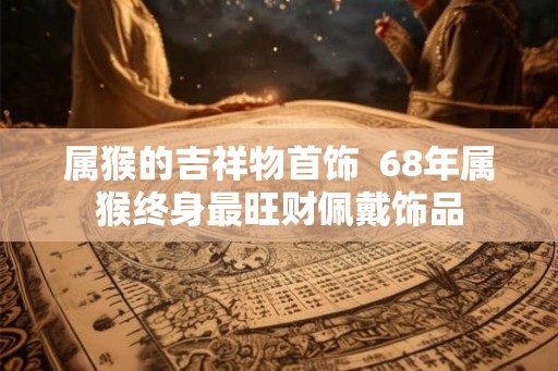 属猴的吉祥物首饰  68年属猴终身最旺财佩戴饰品