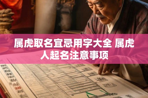 属虎取名宜忌用字大全 属虎人起名注意事项