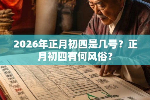 2026年正月初四是几号？正月初四有何风俗？