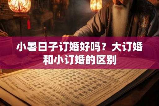 小暑日子订婚好吗？大订婚和小订婚的区别
