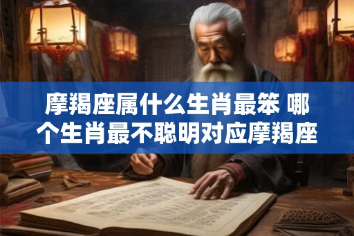 摩羯座属什么生肖最笨 哪个生肖最不聪明对应摩羯座