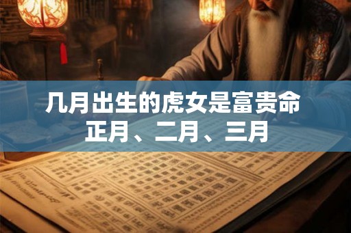 几月出生的虎女是富贵命 正月、二月、三月