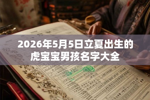 2026年5月5日立夏出生的虎宝宝男孩名字大全