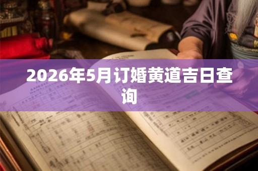 2026年5月订婚黄道吉日查询