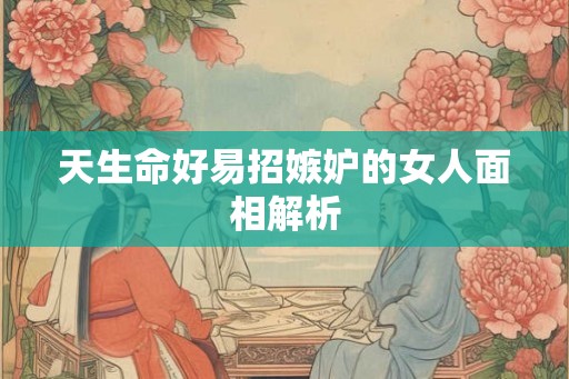 天生命好易招嫉妒的女人面相解析
