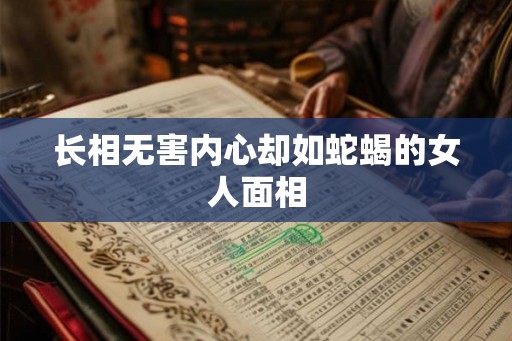 长相无害内心却如蛇蝎的女人面相