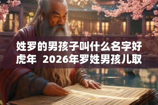 姓罗的男孩子叫什么名字好虎年  2026年罗姓男孩儿取名参考