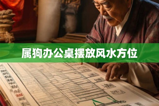 属狗办公桌摆放风水方位