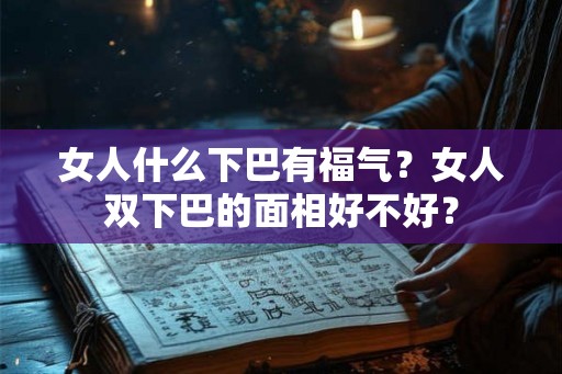 女人什么下巴有福气？女人双下巴的面相好不好？
