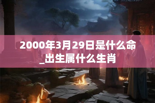 2000年3月29日是什么命_出生属什么生肖