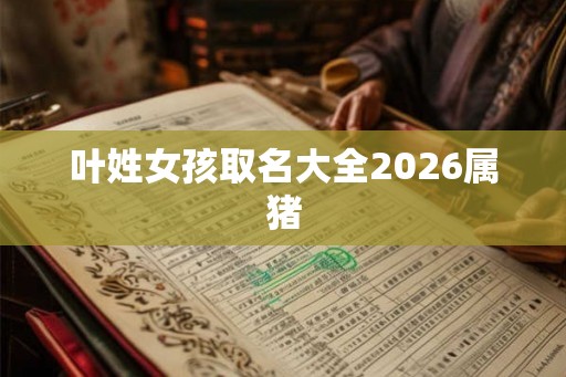 叶姓女孩取名大全2026属猪