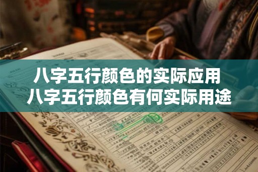 八字五行颜色的实际应用 八字五行颜色有何实际用途