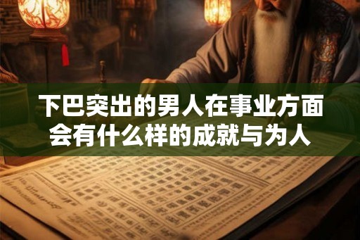 下巴突出的男人在事业方面会有什么样的成就与为人