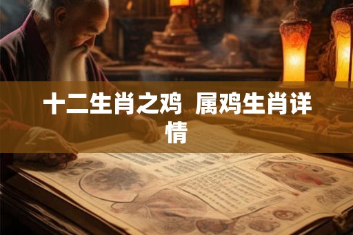 十二生肖之鸡 属鸡生肖详情 十二生肖之鸡 属鸡生肖详情