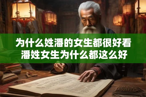 为什么姓潘的女生都很好看 潘姓女生为什么都这么好看 为什么姓潘的女生都很好看 潘姓女生为什么都这么好看