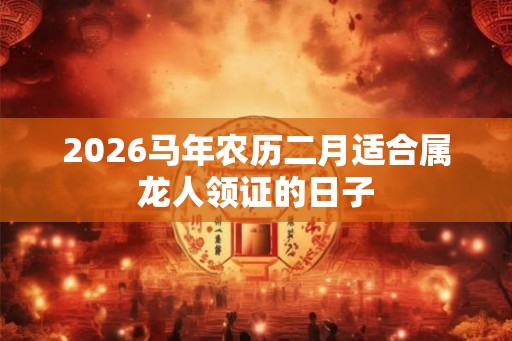 2026马年农历二月适合属龙人领证的日子