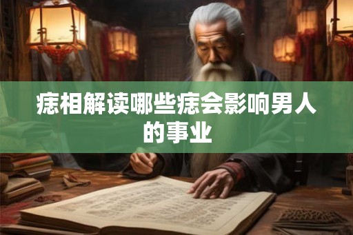 痣相解读哪些痣会影响男人的事业
