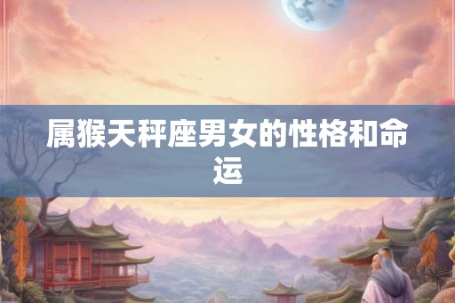 属猴天秤座男女的性格和命运
