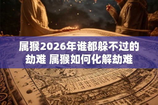 属猴2026年谁都躲不过的劫难 属猴如何化解劫难