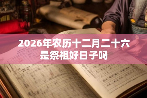 2026年农历十二月二十六是祭祖好日子吗