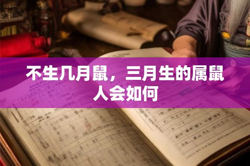 不生几月鼠，三月生的属鼠人会如何