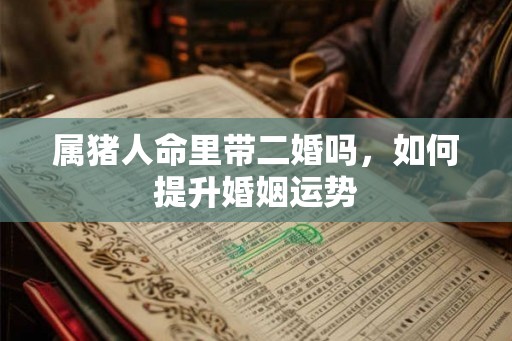属猪人命里带二婚吗,如何提升婚姻运势 属猪人命里带二婚吗,如何提升婚姻运势