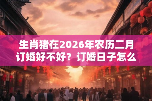 生肖猪在2026年农历二月订婚好不好？订婚日子怎么选？