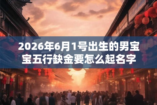 2026年6月1号出生的男宝宝五行缺金要怎么起名字