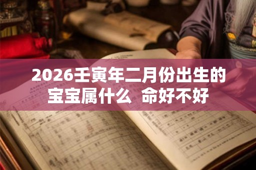 2026壬寅年二月份出生的宝宝属什么  命好不好