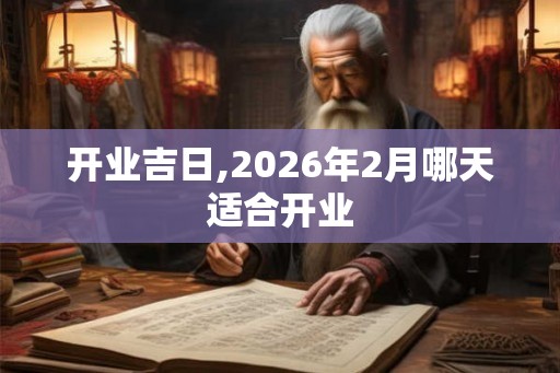 开业吉日,2026年2月哪天适合开业