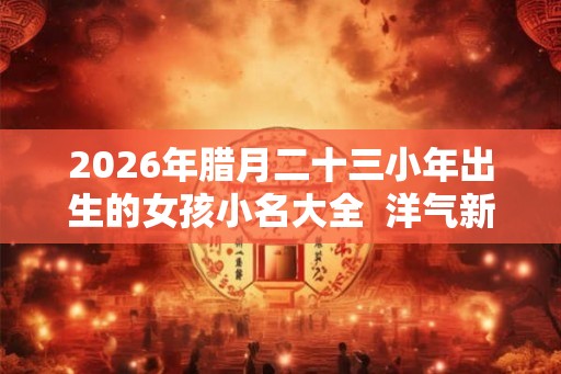 2026年腊月二十三小年出生的女孩小名大全 洋气新潮的乳名 2026年腊月二十三小年出生的女孩小名大全 洋气新潮的乳名