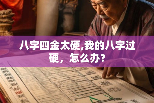八字四金太硬,我的八字过硬，怎么办？